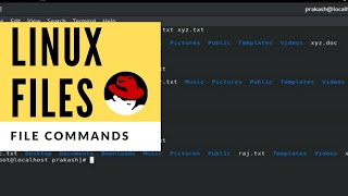 How to create a File in Linux - Introduction | Rename,Move,Copy,Remove | Tutorial for Beginners 2020