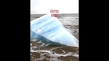 Real vs Ai: Replaced rock with an iceberg #powerofai #aigenerated