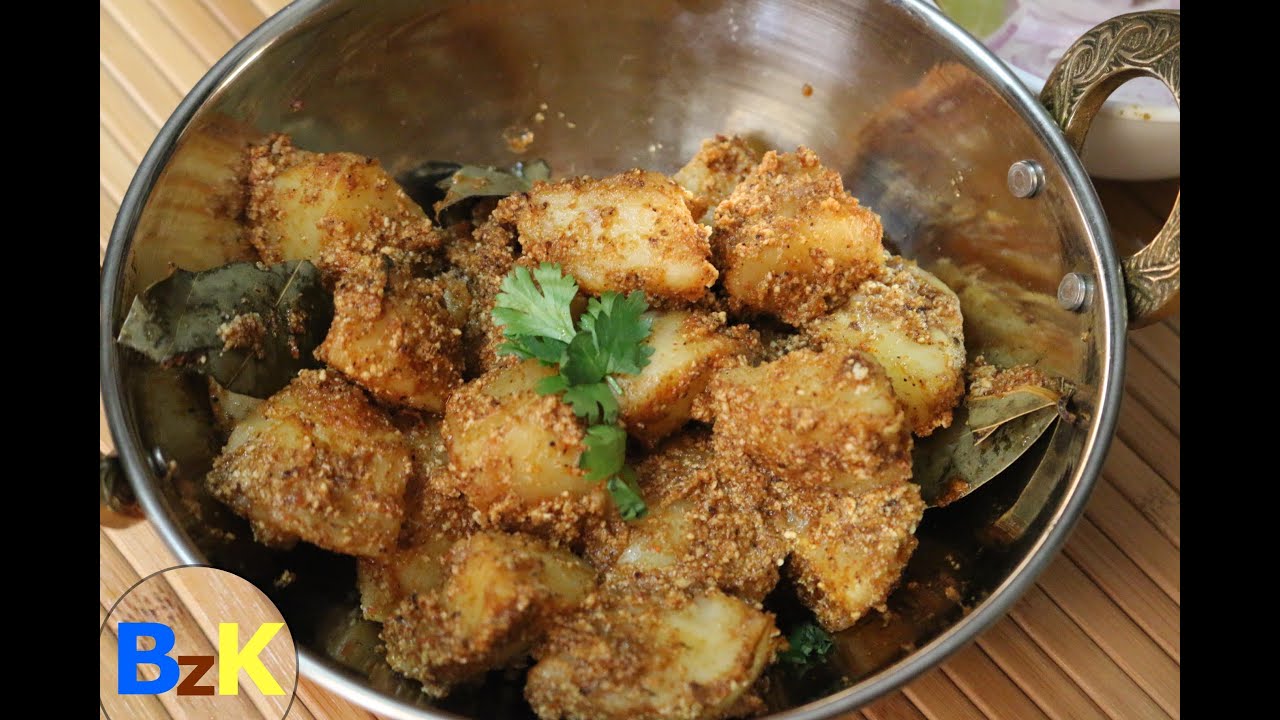 Khatte Aloo Recipe | Spicy Tangy Potatoes | Chole / Channa Bhature Part 2 | bharatzkitchen