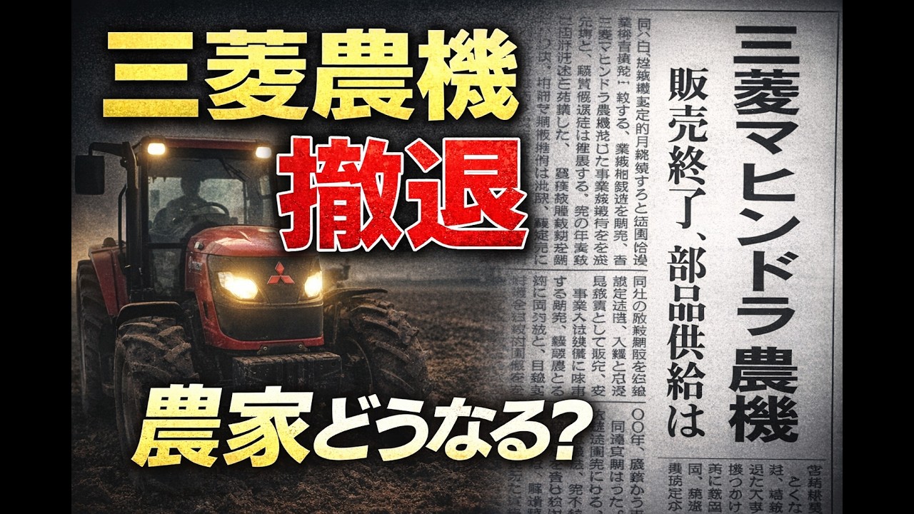 Mitsubishi Mahindra Agricultural Machinery Sales End [3 Impacts on