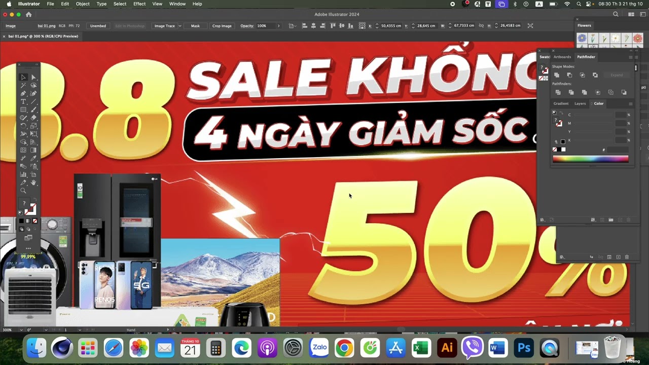 Khối 3D trong Illustrator