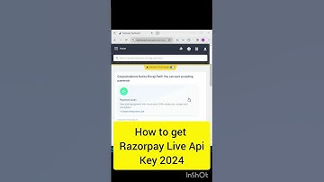 How do I find my Razorpay API key 2024 ? | How do I get my Razorpay API key and secret key?#razorpay