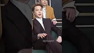 Baby Jimin can sit quietly even for 1 second😂