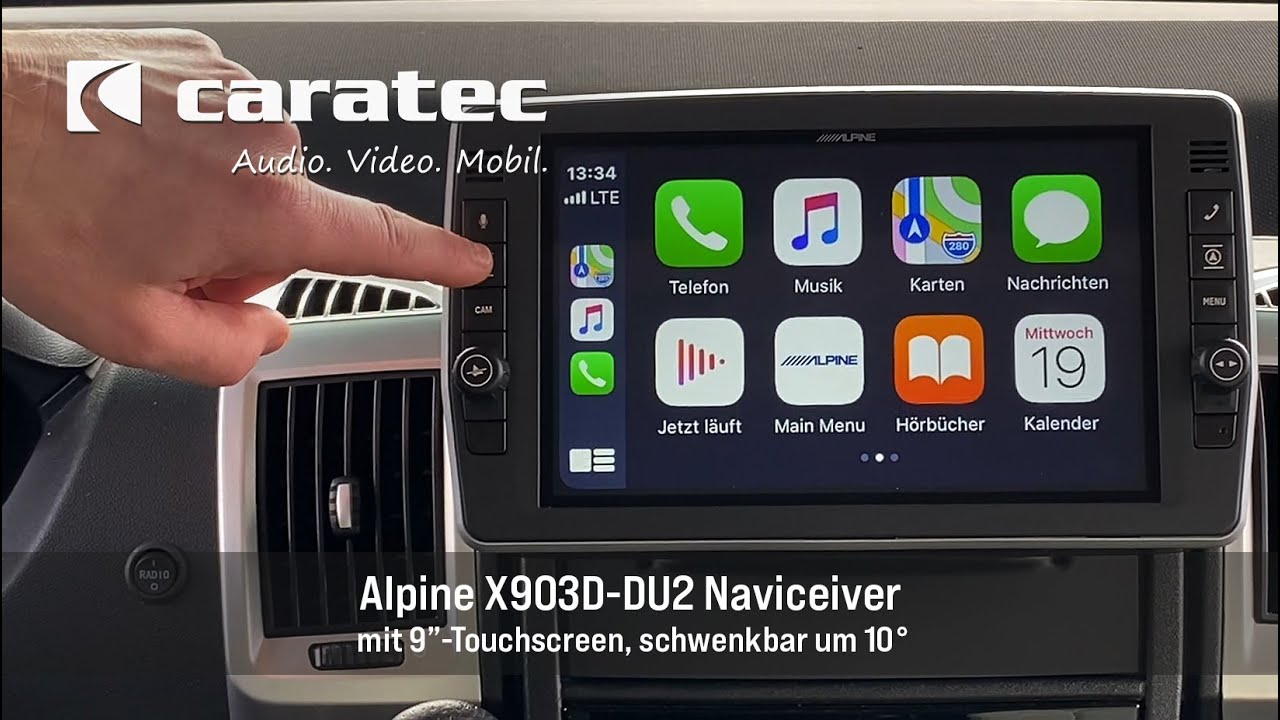 Blendfreie Wohnmobil-Navigation: ALPINE X903D-DU2 - Kurzpräsentation von Caratec