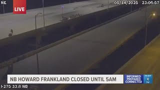 Traffic alert: Northbound Howard Frankland closing Wednesday night