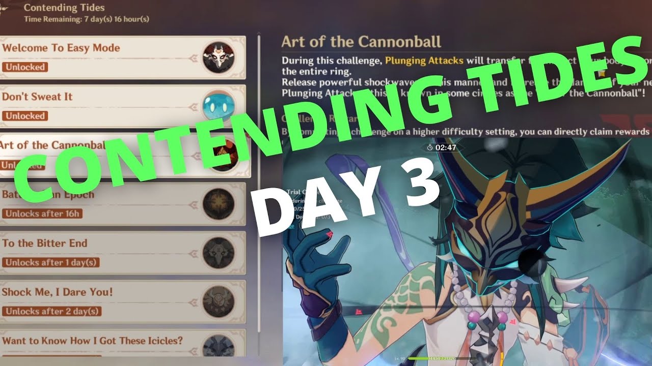CONTENDING TIDES | DAY 3 | XIAO SOLO - Genshin Impact