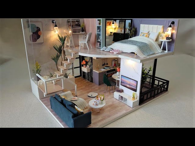 DIY Miniature Dollhouse kit「SATISFIED TIME L-032」ドールハウスキット「心地よい時間」