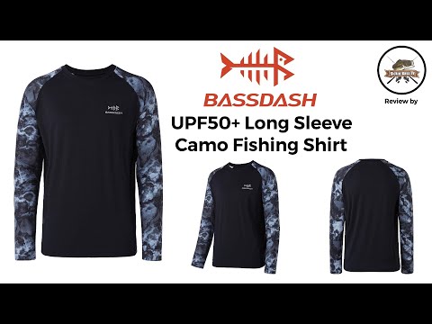 Bassdash UPF50+ Long Sleeve Camo Fishing Shirt - Review/Unboxing 
