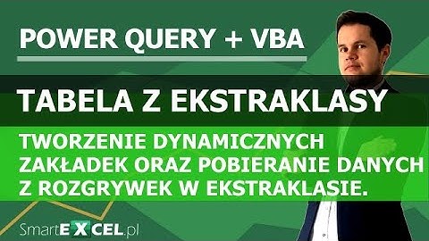 #powerquery  #vba  TWORZENIE DYNAMICZNYCH ZAKŁADEK ORAZ POBIERANIE DANYCH Z ROZGRYWEK W EKSTRAKLASIE