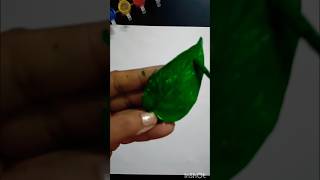 magical easy leaf painting ?️? acrylicpainting craft youtubeshorts trending shortsfeed shorts