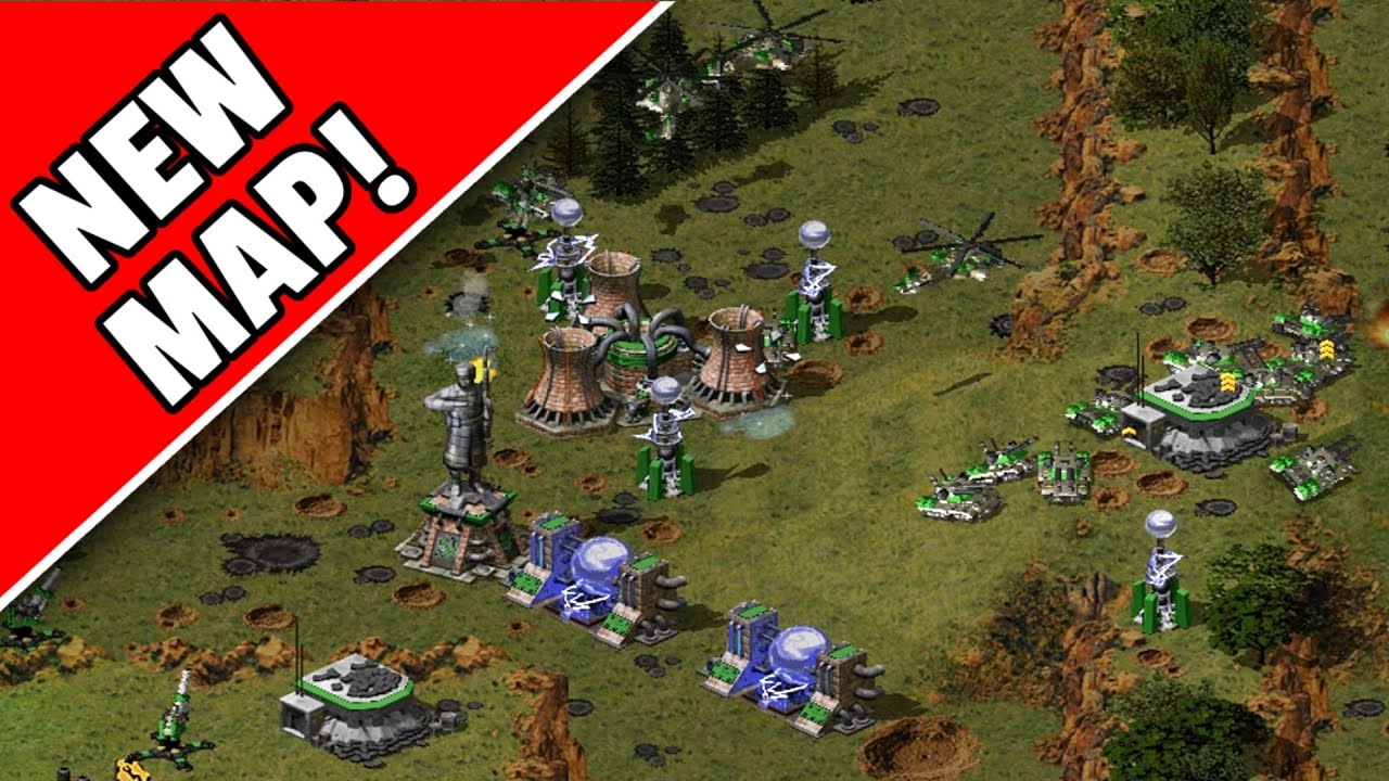 Red Alert 2 | Pretty Woman V3 Map | (7 vs 1 + Superweapons)