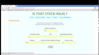 CS50 Final Project: Is That Stock Halal
