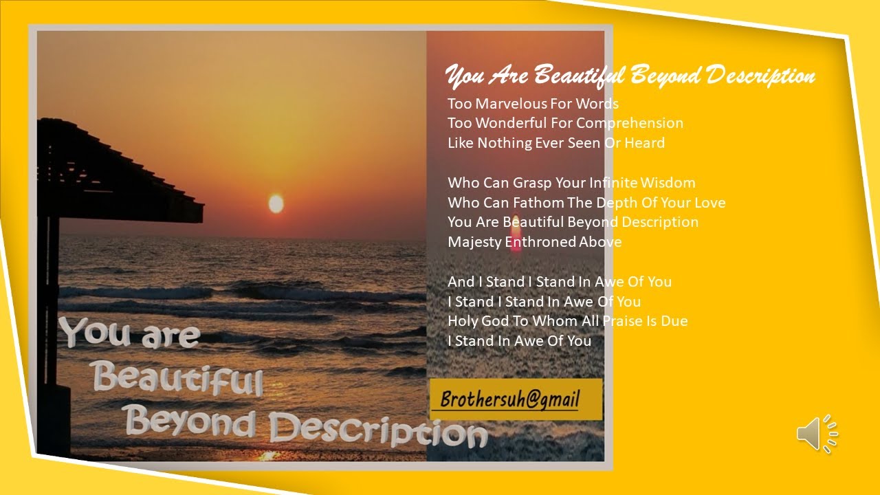 Healing Streams 2 You are beautiful beyond description YouTube