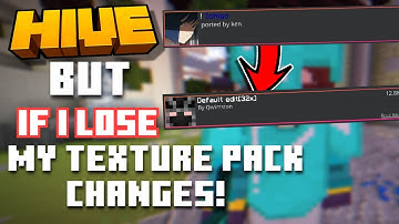 Hive Skywars But If I LOSE, I Change Texture Packs
