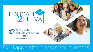 CSU Application Workshop with OIC's Educate2Elevate and CARS
