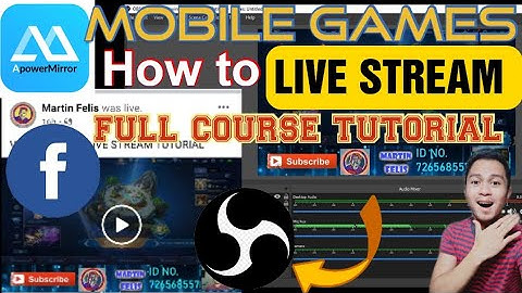 HOW TO LIVE STREAM MOBILE GAMES IN FACEBOOK || USING OBS STUDIO and APOWER MIRROR || Full Tutorial