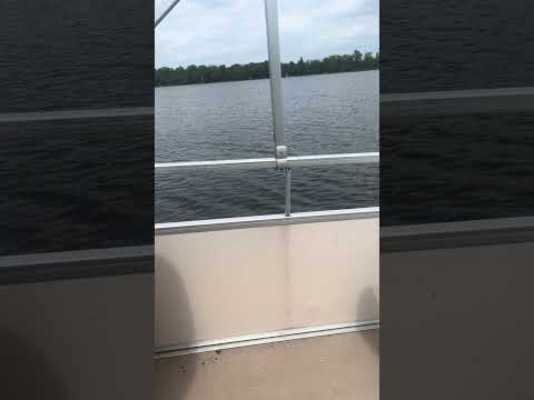Riding On The Pontoon Boat In Luck, Wisconsin