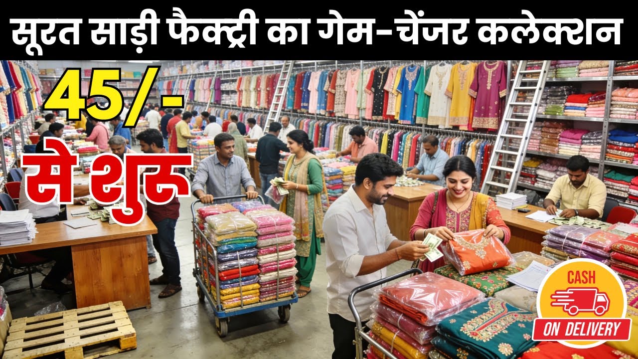 Surat Saree Wholesale Market | New Arrival Collection | Wholesale Saree Surat | Saree Market Surat