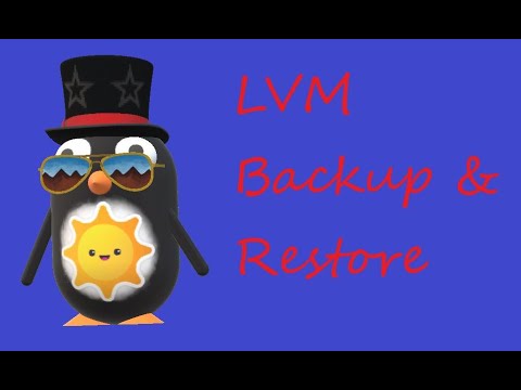 Lvm snapshot backup restore
