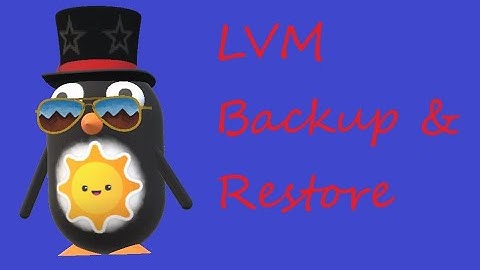 Lvm snapshot backup restore