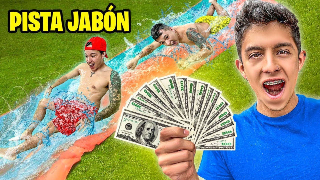 ¡¡HICE UNA PISTA de JABÓN en el JARDÍN de MI CASA!! ☠ DESAFIOS EXTREMOS ☠