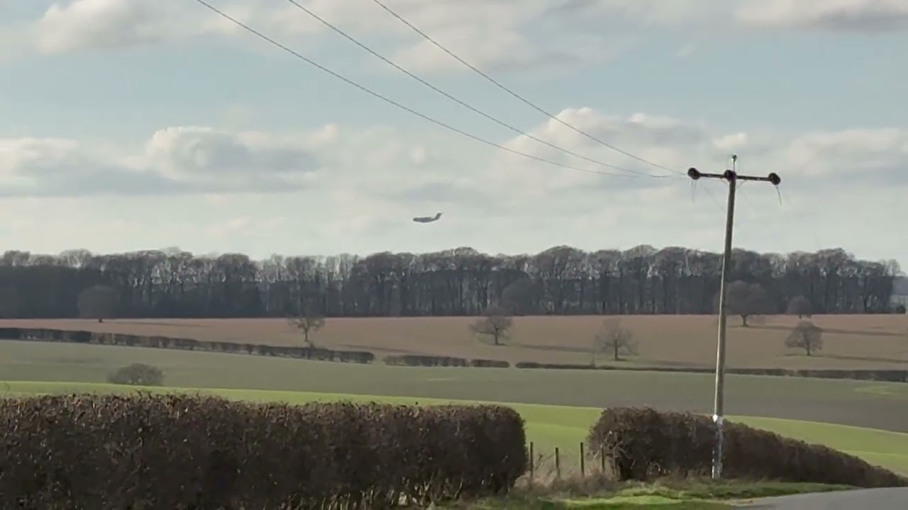 A-400, jigsaw90, video 3 of 3 .Low level over former RAF Binbrook taken from former RAF kelstern.