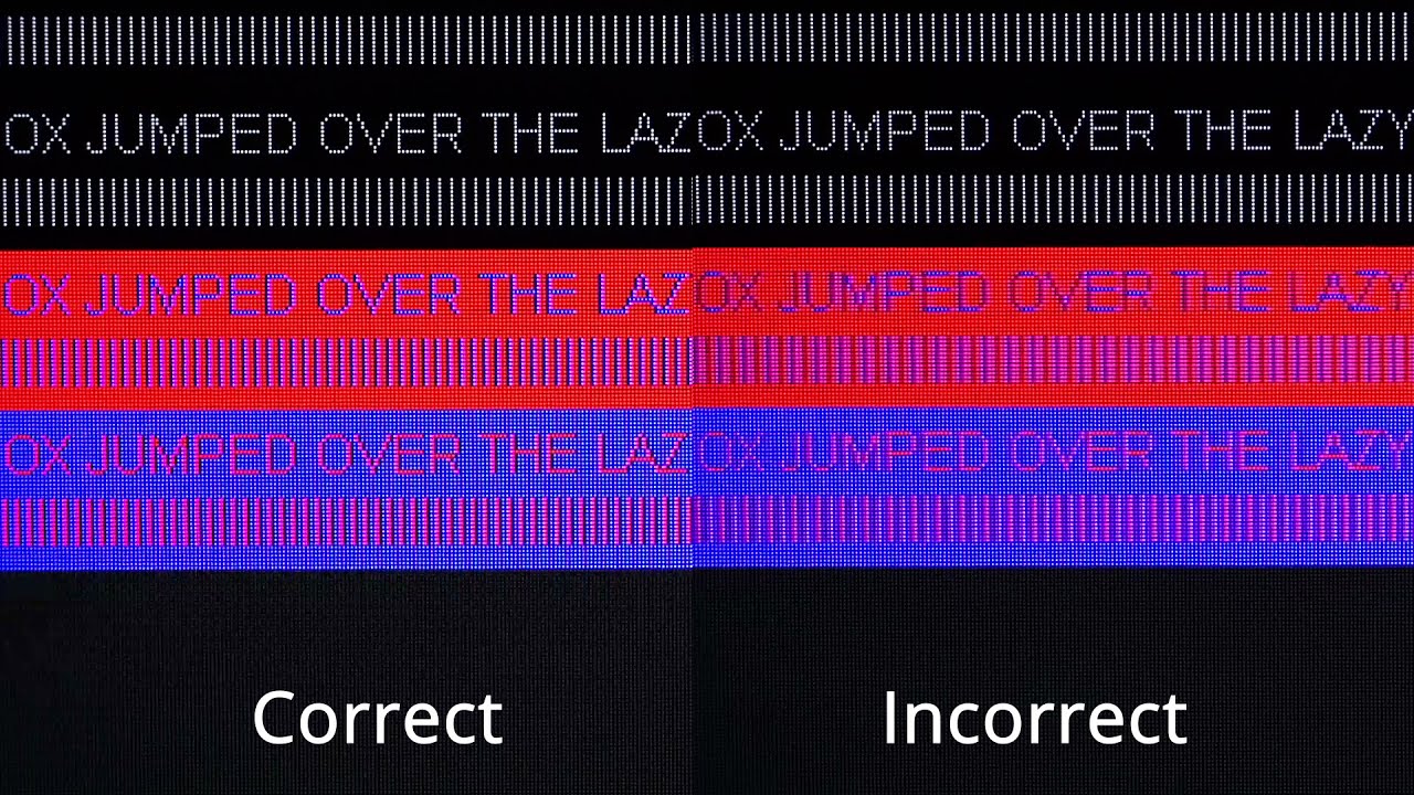 Setting PC Mode on an LG C1/G1 OLED Plus Chroma Test YouTube
