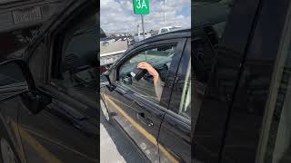 Turo car waits for the renter at the air port lot. Very convenient!