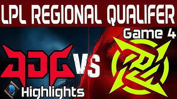 JDG vs NIP Highlights Game 4 | LPL Regional Qualifer 2024 | JD Gaming vs Ninjas in Pyjamas by Onivia