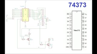 74373 IC eight latches with 3-state outputs  #latch #iot digitalelectronics #digital screenshot 3