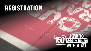 How To Register One-Color Prints With Water-Based and Plastisol Ink