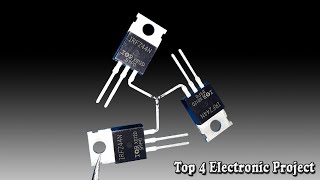 Top 4 Electronic Project Using 2 Bulb&#39;s IRFZ44N 5MM Led&#39;s Bc547 &amp; More Eletronic Components