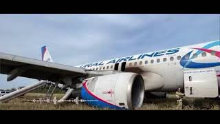 Переговоры пилотов по время аварийной посадки на поле самолета Airbus A320 с авиадиспетчерами