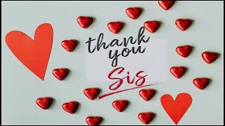 Thank You Message For Sister