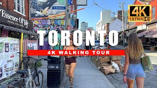 Toronto, Canada Walking Tour  Downtown Dundas St W & Kensington Market [4K Ultra HDR/60fps]