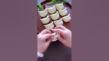 I share with you the method of making dumplings with just a squeeze and a pinch  #food #dumplings