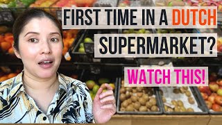 Grocery shopping in a dutch supermarket for the first time