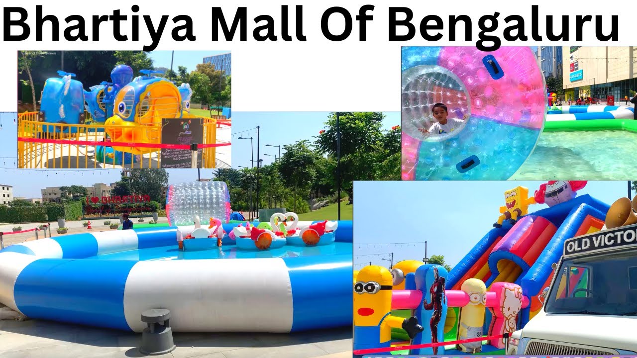Inflatable Zorbing Ball |Bhartiya city mall outdoor activities |Play Zone|Nikoo Homes Bangalore