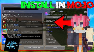 How to Install Any Mods In Mojo Launcher | New Best Minecraft Launcher