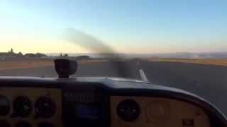 Взлет с рулешки аэродрома город Пейдж Page Аризона