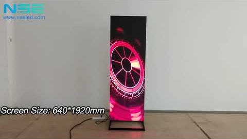 NSE P2.5 High Resolution & Easy Move Digital LED Poster for Commercial Advertising