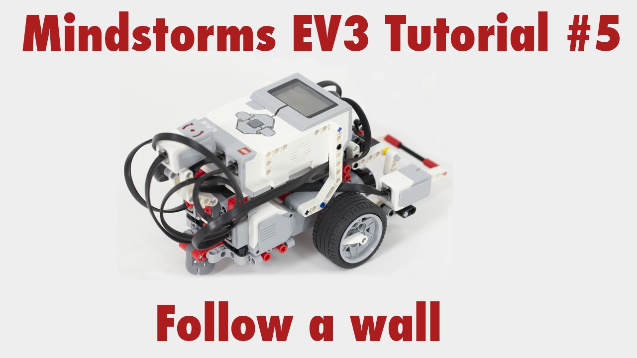 Mindstorms EV3 Tutorial Use ultrasonic sensor to follow a wall - YouTube