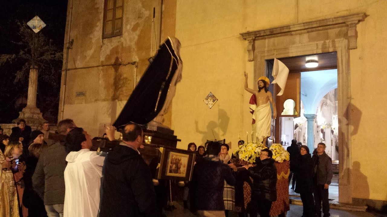 Termini Imerese: L'Incontro Di Gesù Risorto Con La SS. Madre Maria - Pasqua 2015