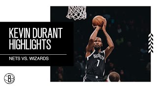 Kevin Durant Highlights | Brooklyn Nets vs. Washington Wizards | 11.30.22