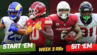 Start Em, Sit Em RBs: Week 3