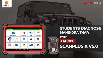 MKAT TTC Students Perform Full Car Scan on Mahindra Thar 🚙 | Using ScanPlus X V5.0