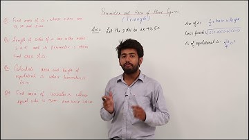 Mensuration I Class 9th I Maths I ICSE I Chapter 20 | Perimeter And Area of Plane Figures I L305