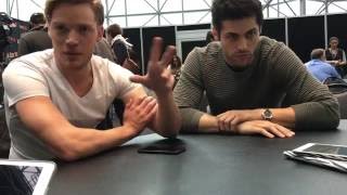 NYCC 2016: Shadowhunters Interview - Dominic Sherwood and Matthew Daddario