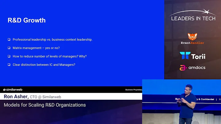 Ron Asher @ Leaders in Tech 22 - Models for scalin...