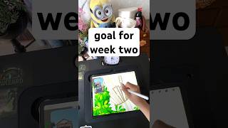 goals for week 2 | 20-minute daily drawing sprint — day 8 #storefrontInBloom #6bpixel #procreateart